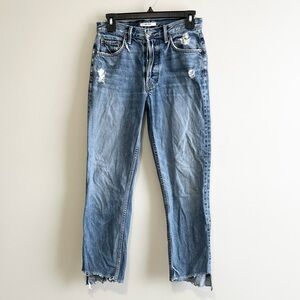 Revolve GRLFRND Helena High Rise Straight Leg Jeans